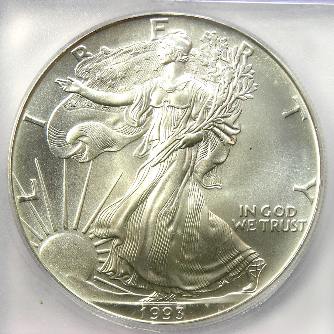 1993 AMERICAN SILVER EAGLE DOLLAR $1 (1 of 2)