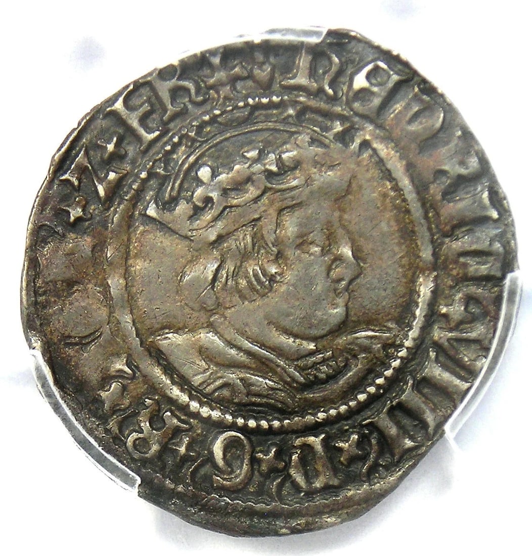 1526-44 BRITAIN ENGLAND HENRY VIII 2 PENCE 2P COIN: 1526-44 Britain England Henry VIII 2 Pence 2P Coin Year : 1526 Denomination : 2P Country of Origin : United Kingdom Accessories: None Accessories Notice: When purchasing pre-owned goods, please refer