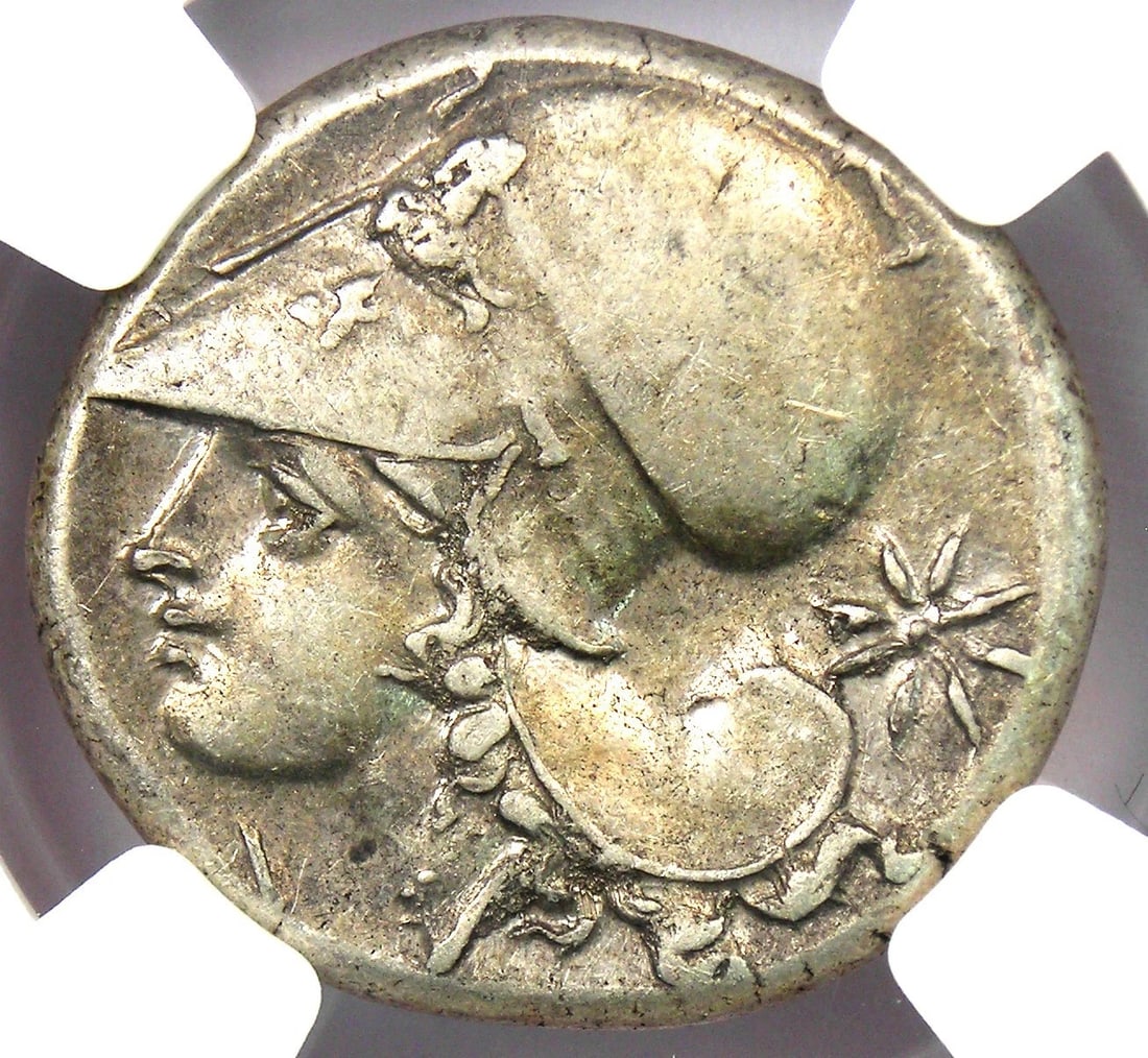 CORINTHIA CORINTH AR STATER PEGASUS ATHENA SILVER COIN (1 of 2)