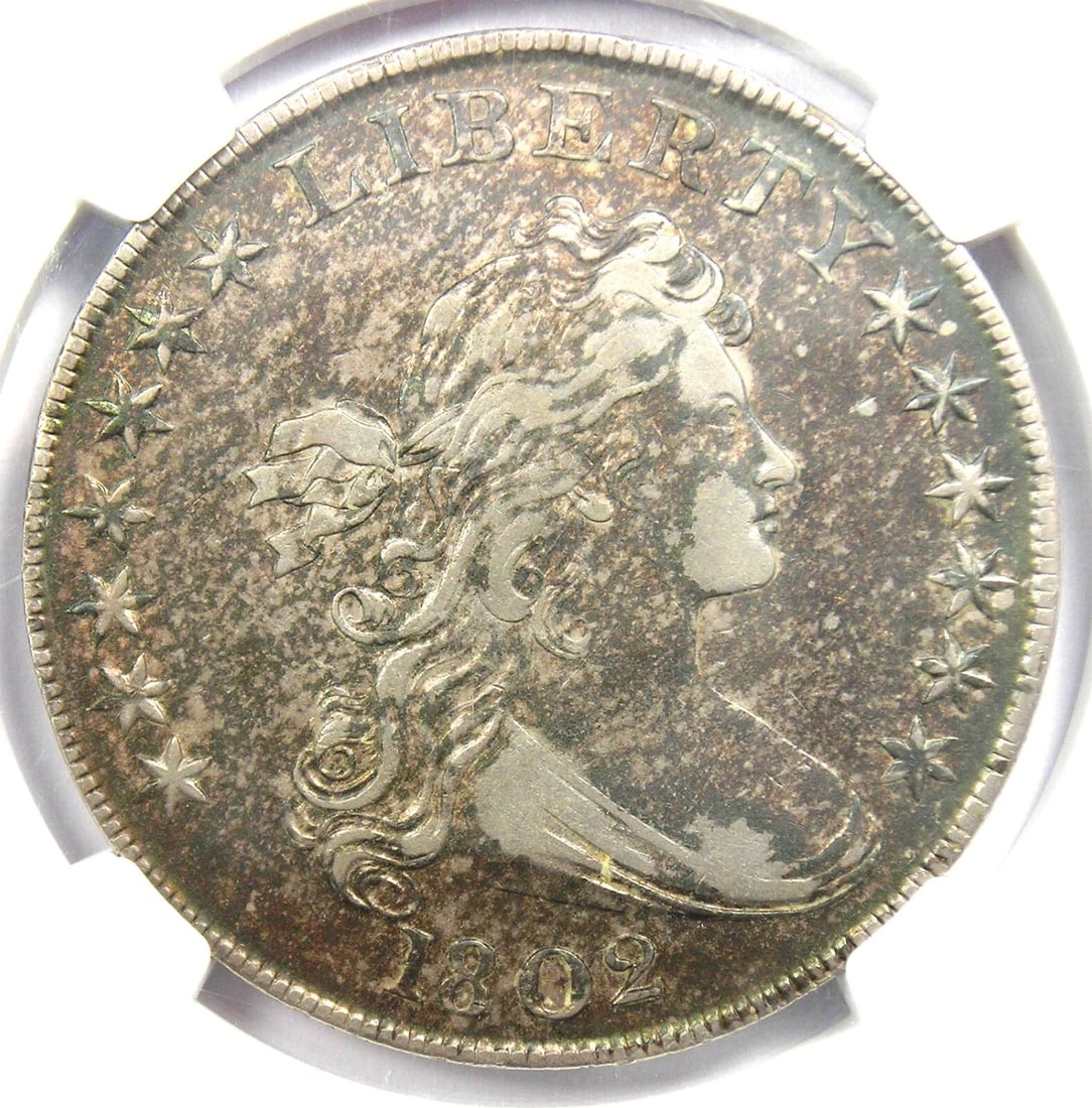 1802 DRAPED BUST SILVER DOLLAR $1 COIN (1 of 2)