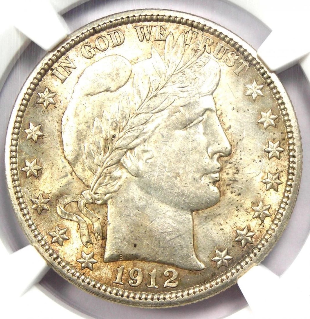 1912 BARBER HALF DOLLAR 50C (1 of 2)