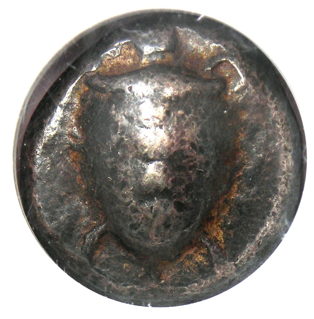AEGINA TURTLE AR STATER SILVER GREEK COIN: Aegina Turtle AR Stater Silver Greek Coin Year : 457 BC Denomination : Stater Country of Origin : Greece Accessories: None Accessories Notice: When purchasing pre-owned goods, please refer to the phot