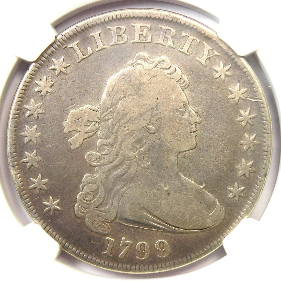1799 DRAPED BUST SILVER DOLLAR $1 COIN (1 of 4)
