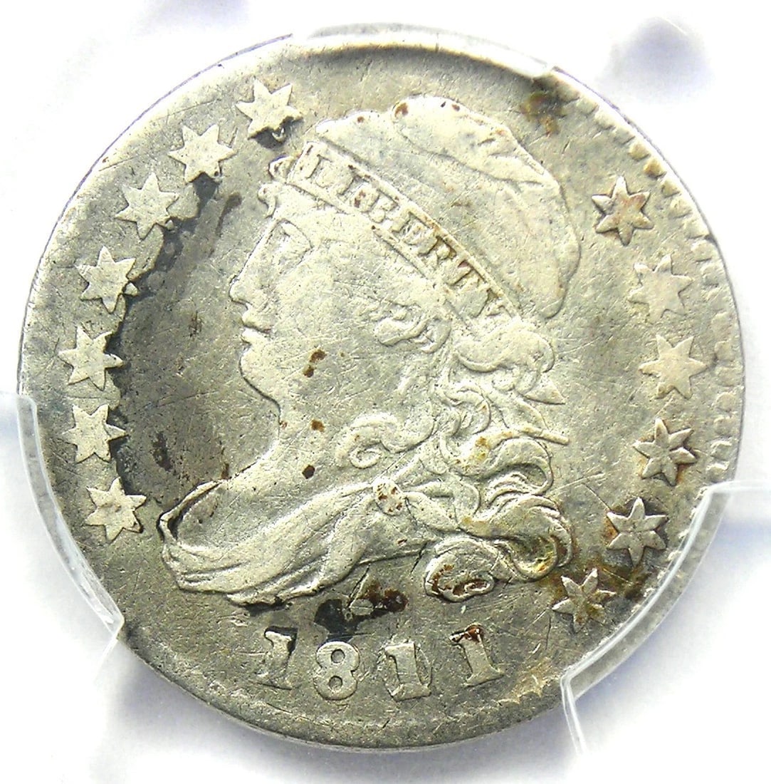 1811/09 CAPPED BUST DIME 10C COIN: 1811/09 Capped Bust Dime 10C Coin Year: 1811 Denomination: 10C Country of Origin: United States Accessories: None Accessories Notice: When purchasing pre-owned goods, please refer to the photos of