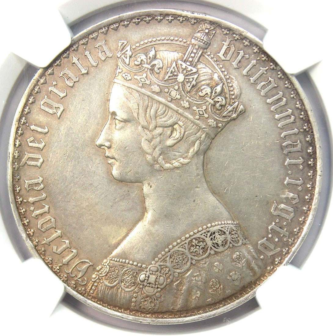 1847 PROOF BRITAIN ENGLAND UK VICTORIA GOTHIC CROWN COIN: 1847 Proof Britain England UK Victoria Gothic Crown Coin Year : 1847 Denomination : Crown Country of Origin : United Kingdom Accessories: None Accessories Notice: When purchasing pre-owned goods, plea