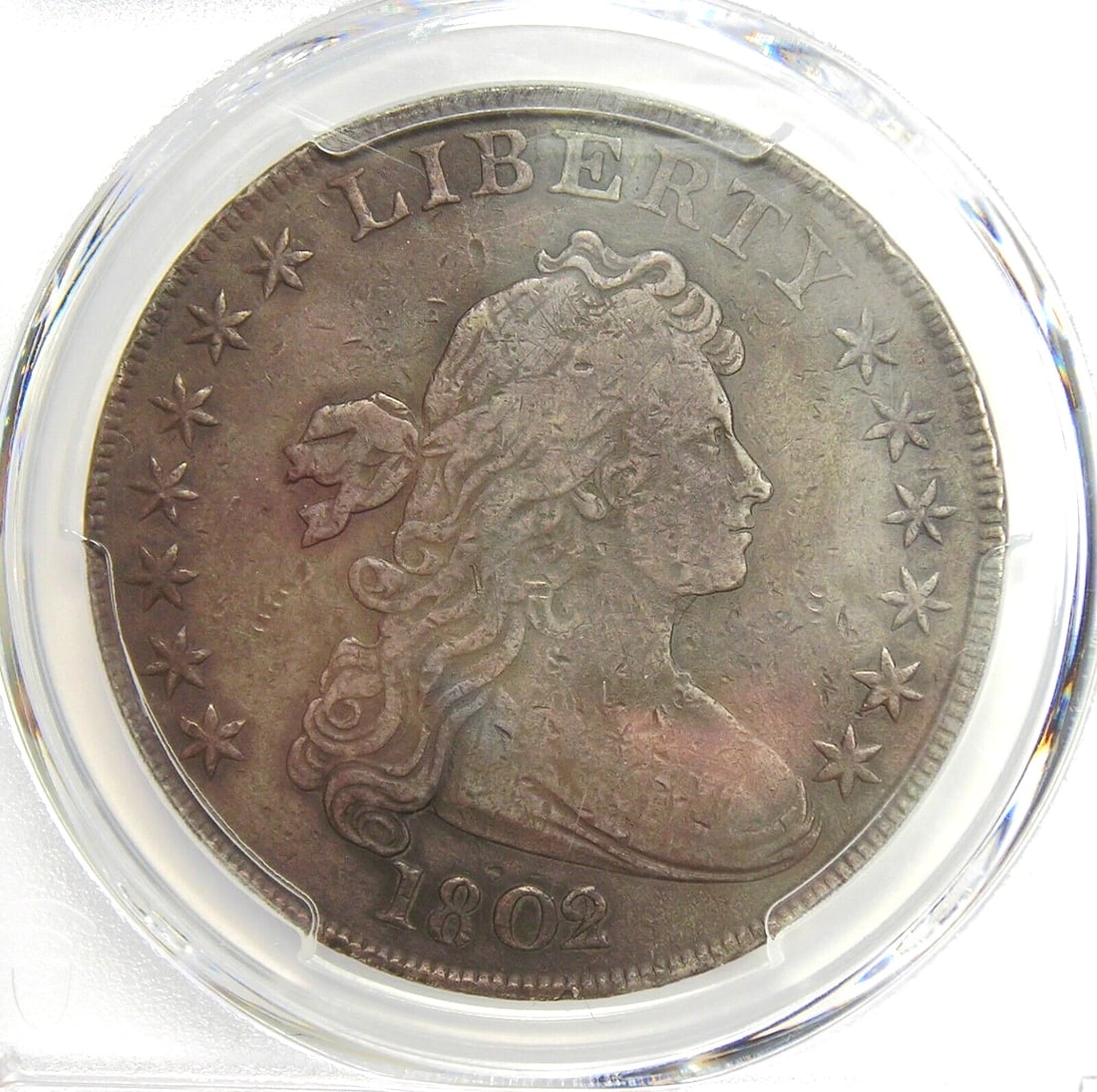 1802/1 DRAPED BUST SILVER DOLLAR $1 COIN (1 of 2)