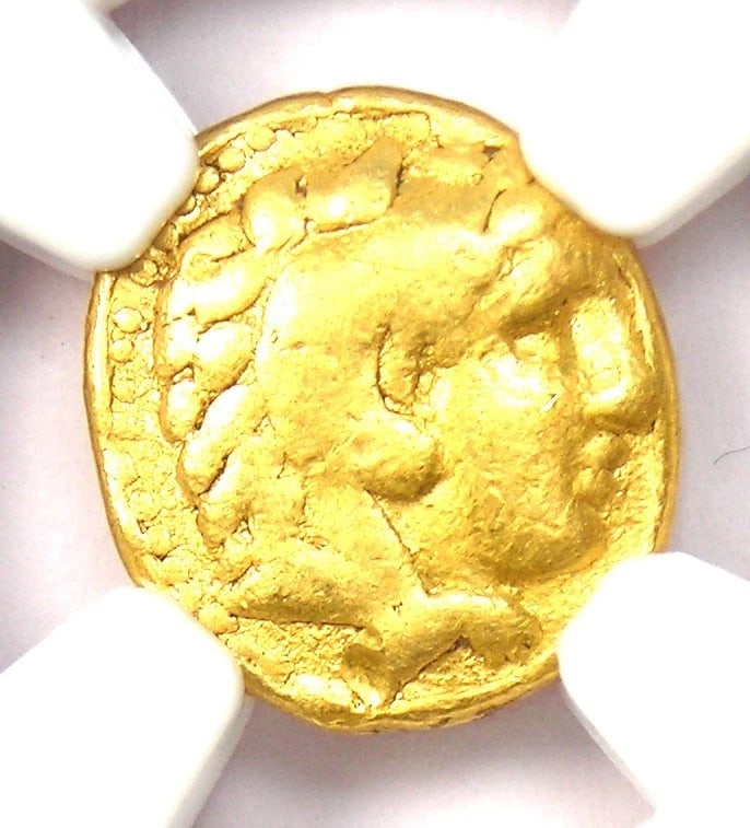 PHILIP II GOLD AV 1/4 STATER GREEK MACEDON COIN: Philip II Gold AV 1/4 Stater Greek Macedon Coin Year : 336 BC Denomination : Quarter Stater Country of Origin : Greece Accessories: None Accessories Notice: When purchasing pre-owned goods, please ref