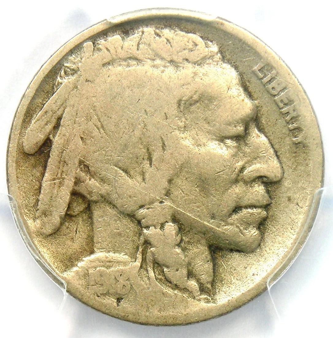 1918/7-D BUFFALO NICKEL 5C COIN: 1918/7-D Buffalo Nickel 5C Coin Year : 1918 Denomination : 5C Country of Origin : United States Accessories: None Accessories Notice: When purchasing pre-owned goods, please refer to the photos of the