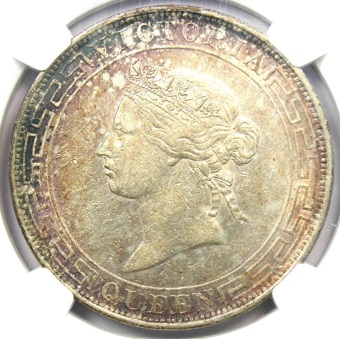 1867 CHINA HONG KONG VICTORIA DOLLAR COIN: 1867 China Hong Kong Victoria Dollar Coin Year: 1867 Denomination: 1 Dollar Country of Origin: China Accessories: None Accessories Notice: When purchasing pre-owned goods, please refer to the photos o