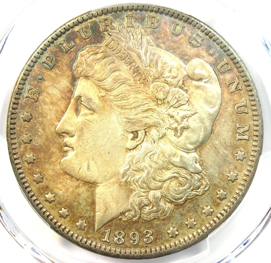 1893 MORGAN SILVER DOLLAR $1 COIN: 1893 Morgan Silver Dollar $1 Coin Year : 1893 Denomination : $1 Country of Origin : United States Accessories: None Accessories Notice: When purchasing pre-owned goods, please refer to the photos of t