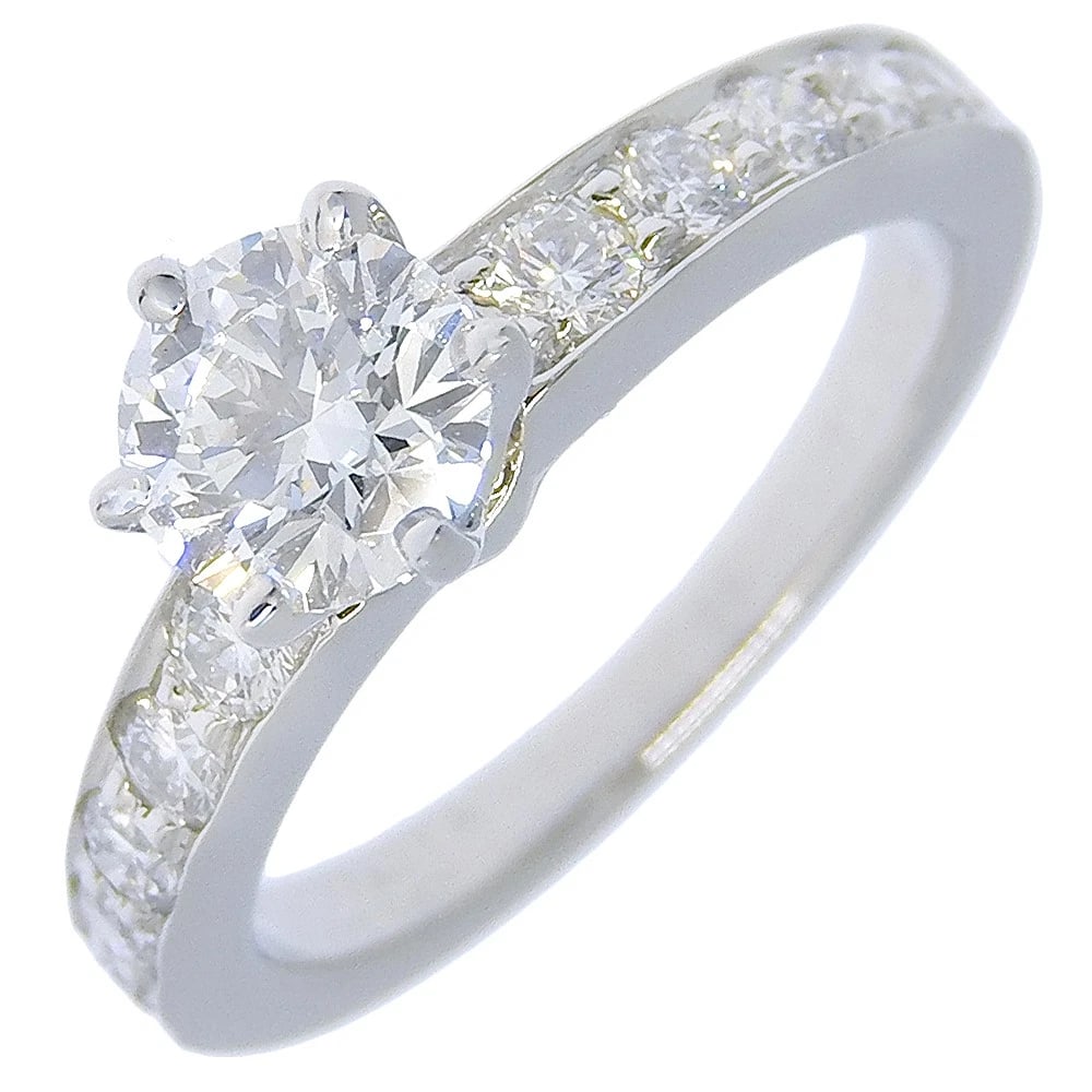 TIFFANY&CO. SOLITAIRE RING: TIFFANY&Co. Solitaire Ring Brand: TIFFANY&Co. Type/Style: Ring Material: Pt950Platinum, Color: Silver Size: 2.9(US Size) Accessories: None Accessories Notice: When purchasing pre-owned goods, please