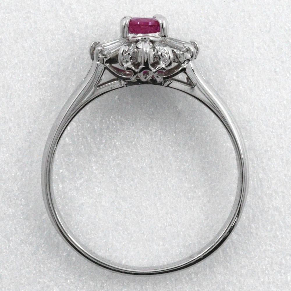 RING PT850PLATINUM/RUBY/DIAMOND - 2