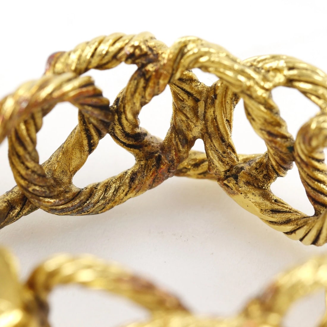 CHANEL ROPE CHAIN EARRING - 2