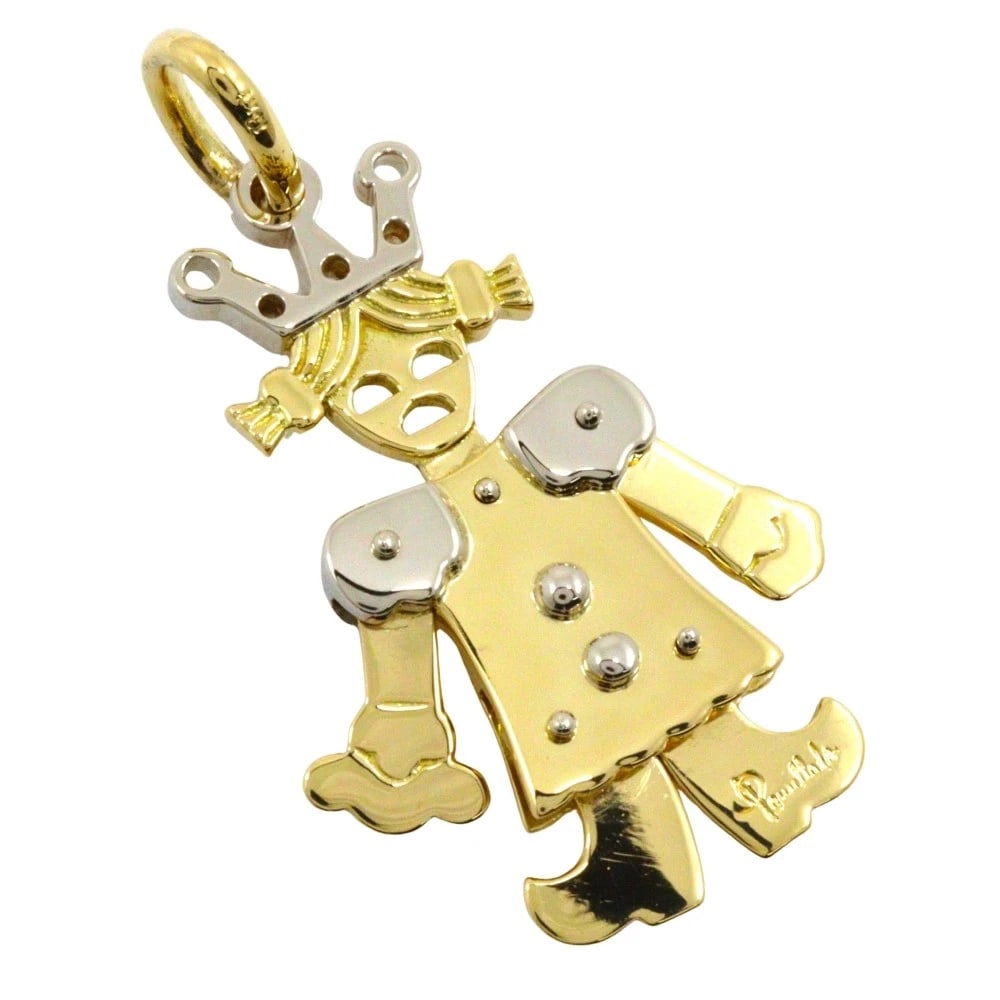 POMELLATO QUEEN PENDANT TOP: POMELLATO Queen Pendant top Brand: POMELLATO Type/Style: Pendant top Material: K18 Gold, Color: Gold Size: Size(CM) Top?W25mm x H44mm Accessories: None Accessories Notice: When purchasing pre-owned