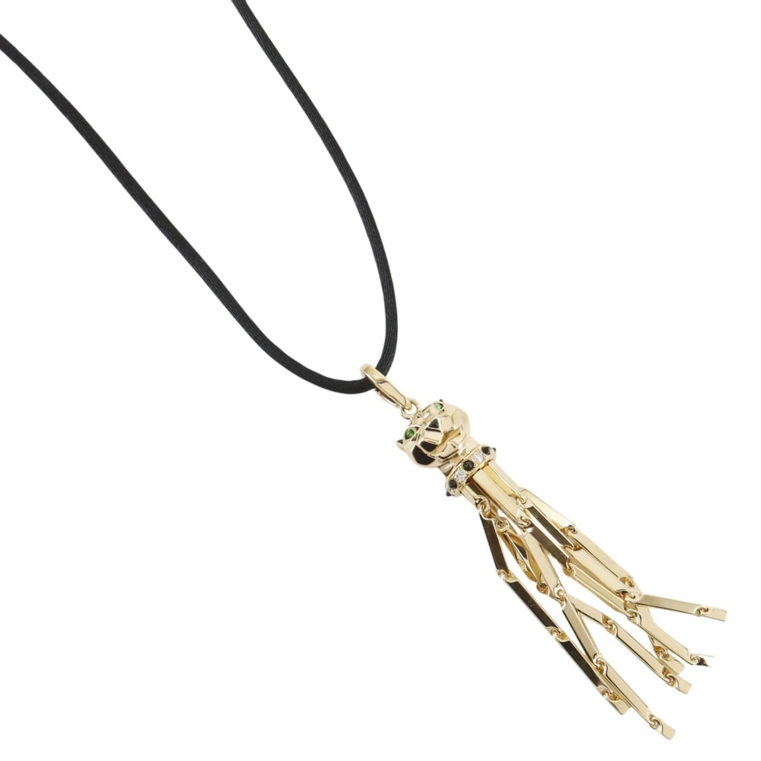 CARTIER PANTHERE NECKLACE K18 YELLOW GOLD: CARTIER PANTHERE Necklace K18 yellow gold Brand: CARTIER Type/Style: Necklace Material: K18 yellow gold, Color: YG Size: Size(CM) Neck around??65cm Top?W12mm x H79mm Accessories: None Accessories