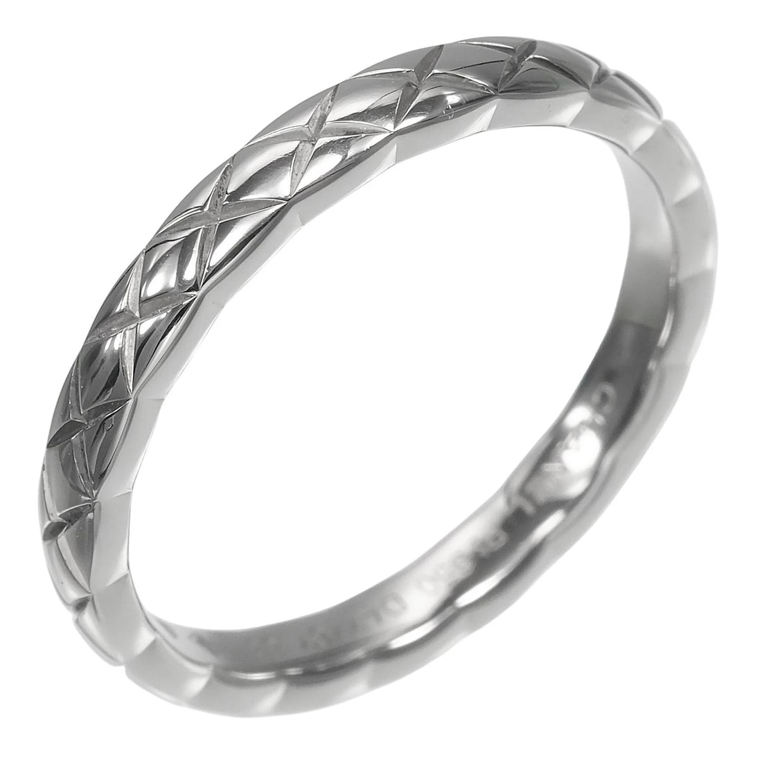 CHANEL COCO CLASH SMALL MODEL RING PT950PLATINUM: CHANEL Coco Clash Small Model Ring Pt950Platinum Brand: CHANEL Type/Style: Ring Material: Pt950Platinum, Color: Silver Size: 6.2(US Size) Accessories: None Accessories Notice: When purchasing