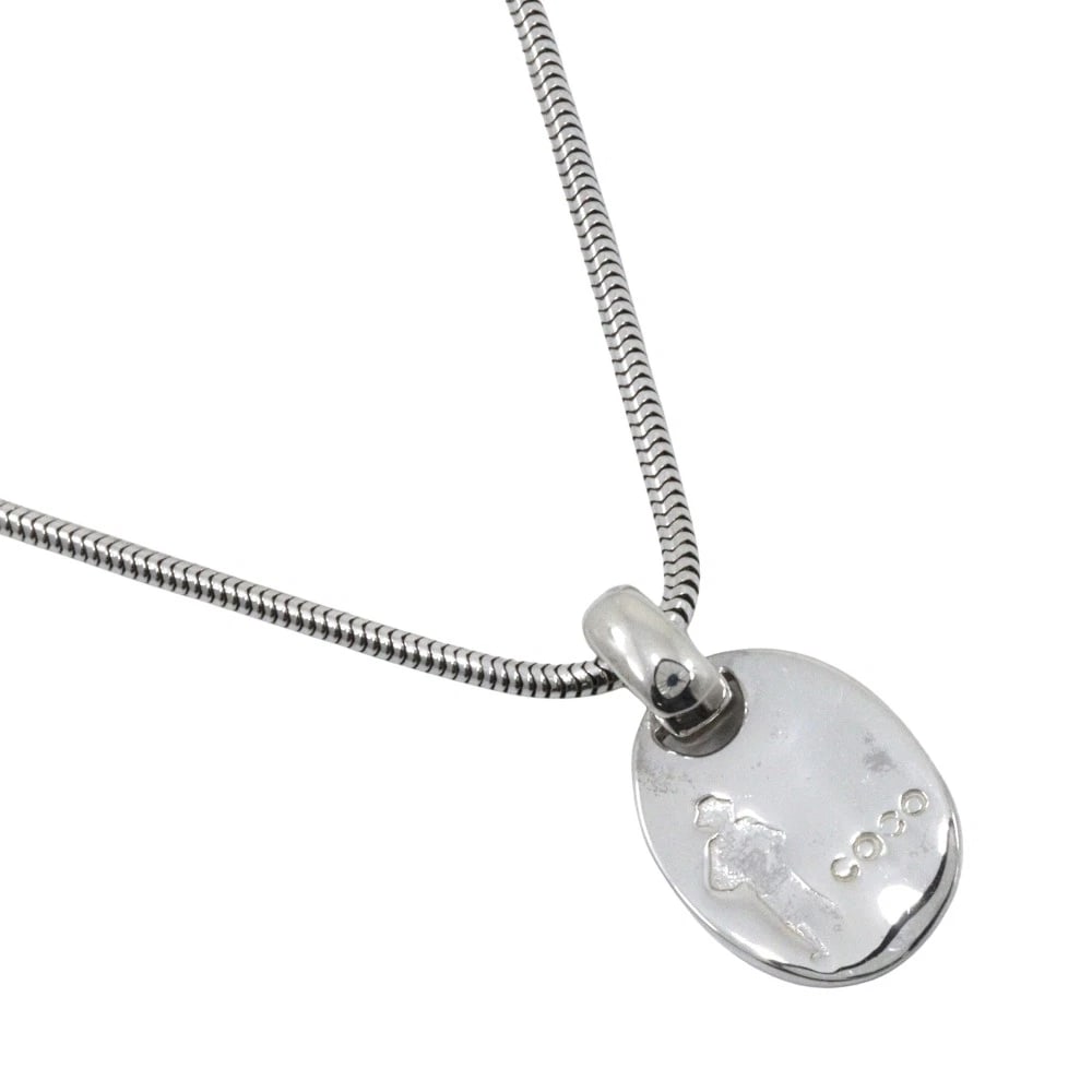 CHANEL ICON NECKLACE SILVER925: CHANEL icon Necklace Silver925 Brand: CHANEL Type/Style: Necklace Material: Silver925, Color: Silver Size: Size(CM) Neck around?43.5cm Top?W14.5mm x H23.4mm Accessories: None Accessories Notice: When
