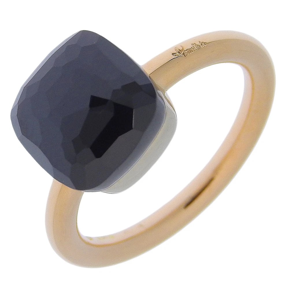 POMELLATO NUDE CLASSIC RING: POMELLATO Nude classic Ring Brand: POMELLATO Type/Style: Ring Material: K18 Pink Gold, Main Stone garnet Color: PG Size: 5.8(US Size) Accessories: None Accessories Notice: When purchasing pre-owned
