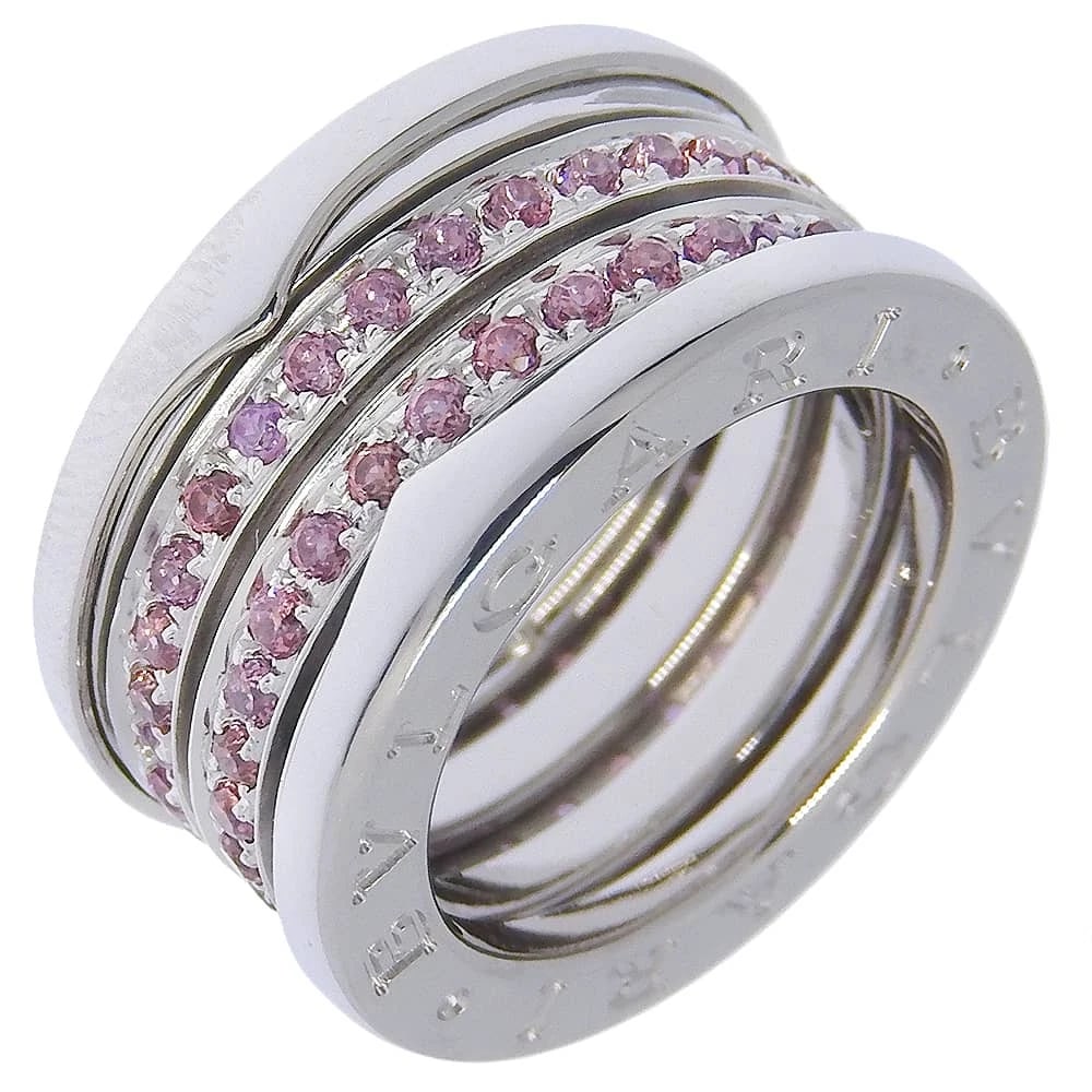 BVLGARI B-ZERO1 RING: BVLGARI B-Zero1 Ring Brand: BVLGARI Type/Style: Ring Material: K18 white gold, Color: WG Size: 3.9(US Size) Accessories: None Accessories Notice: When purchasing pre-owned goods, please refer to the