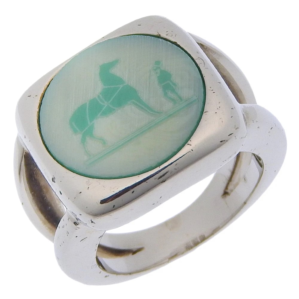HERMES COROZO RING SILVER925: HERMES Corozo Ring Silver925 Brand: HERMES Type/Style: Ring Material: Silver925, Color: Silver Size: 5.4(US Size) Accessories: None Accessories Notice: When purchasing pre-owned goods, ple