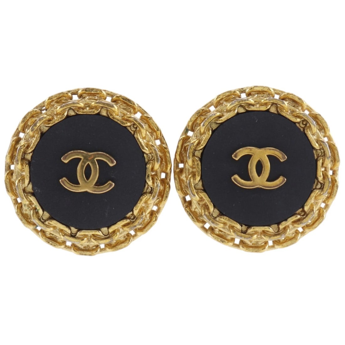 CHANEL COCO MARK EARRING: CHANEL COCO Mark Earring Brand: CHANEL Type/Style: Earring Material: Plated Gold, Color: Gold Size: Size(CM) 36mm x 36mm Accessories: None Accessories Notice: When purchasing pre-owned goods, please