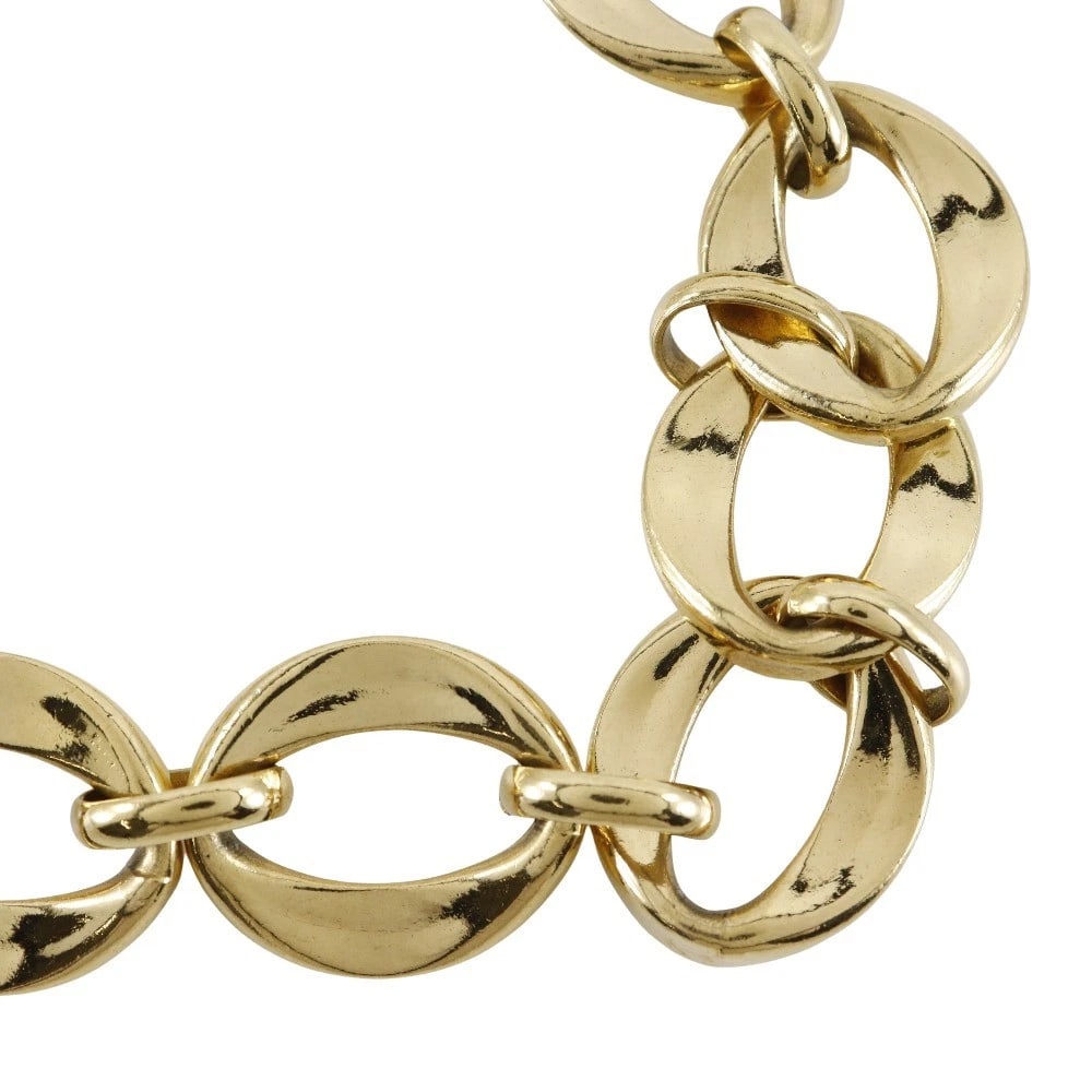 CHANEL CHAIN CHOKER NECKLACE: CHANEL Chain choker Necklace Brand: CHANEL Type/Style: Necklace Material: Plated Gold, Color: Gold Size: Size(CM) Neck around?43.5cm Accessories: None Accessories Notice: When purchasing p
