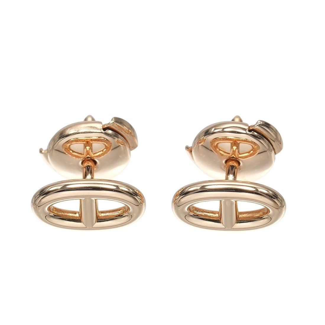 HERMES CHAINE D'ANCRE PIERCING: HERMES Chaine d'Ancre Piercing Brand: HERMES Type/Style: Piercing Material: K18 Pink Gold, Color: PG Size: Size(CM) 5.68mm x 9.56mm Accessories: None Accessories Notice: When purchasing pre-owned