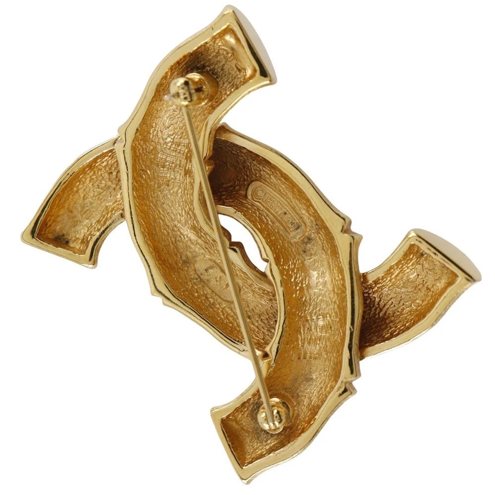 CHANEL BAMBOO COCO MARK BROOCH - 2