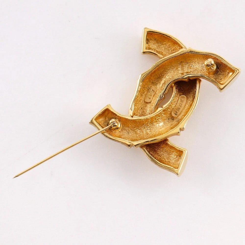 CHANEL BAMBOO COCO MARK BROOCH - 3