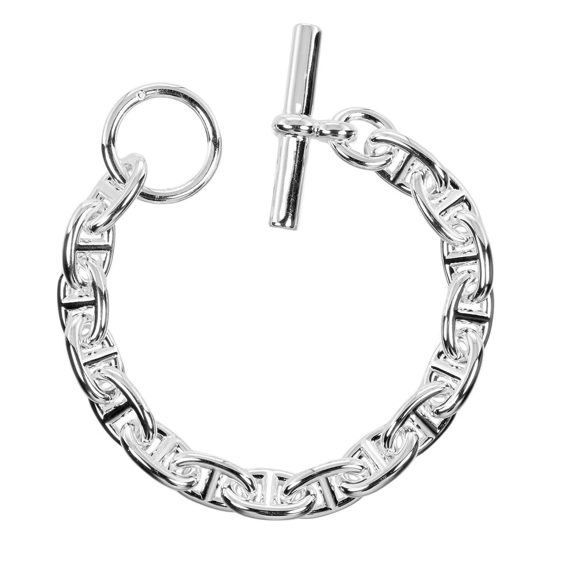 HERMES CHAINE D'ANCRE PM BRACELET: HERMES Chaine d'Ancre PM Bracelet Brand: HERMES Type/Style: Bracelet Material: Silver925, Color: Silver Size: Size(CM) Wrist circumference?14cm Accessories: None Accessories Notice: When purchasing