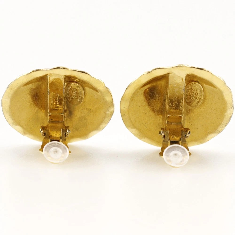 CHANEL COCO MARK EARRING MATELASSE - 2