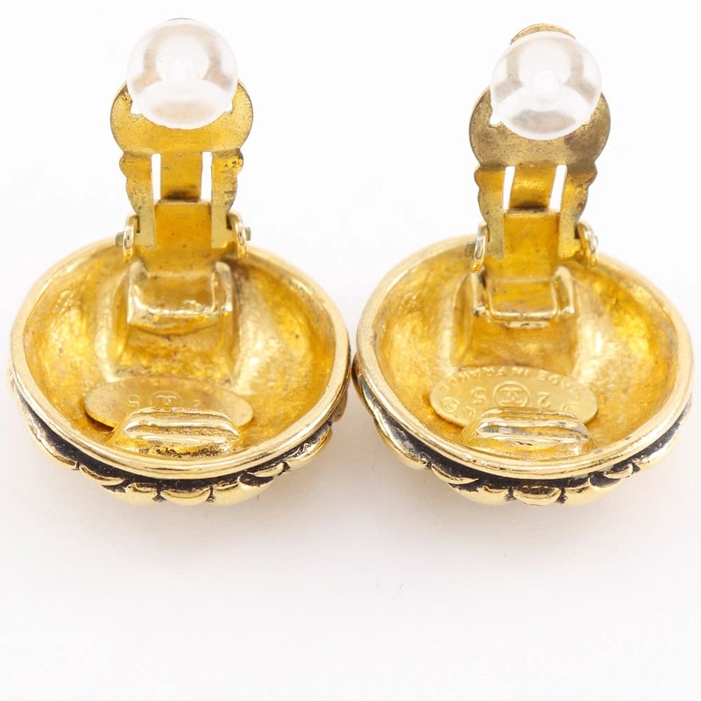 CHANEL COCO MARK MATELASSE EARRING - 2