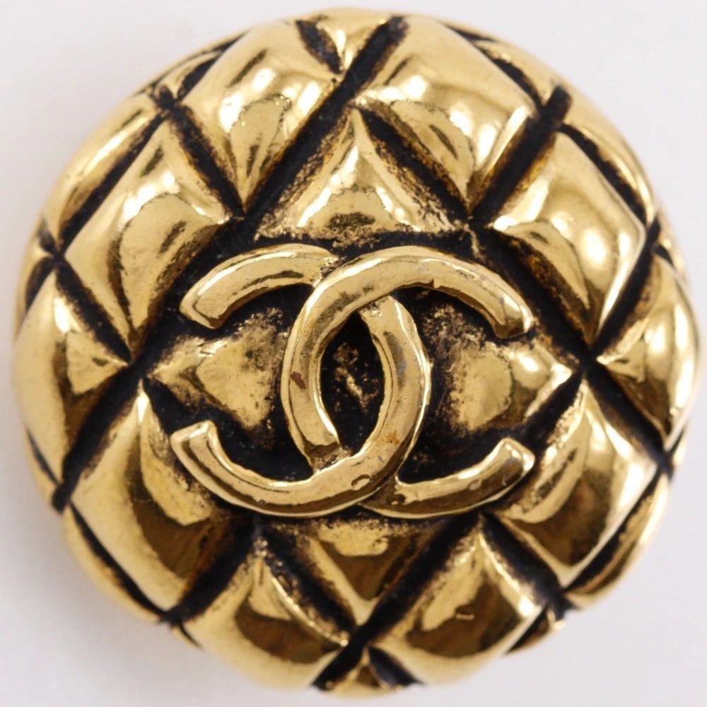 CHANEL COCO MARK MATELASSE EARRING - 3