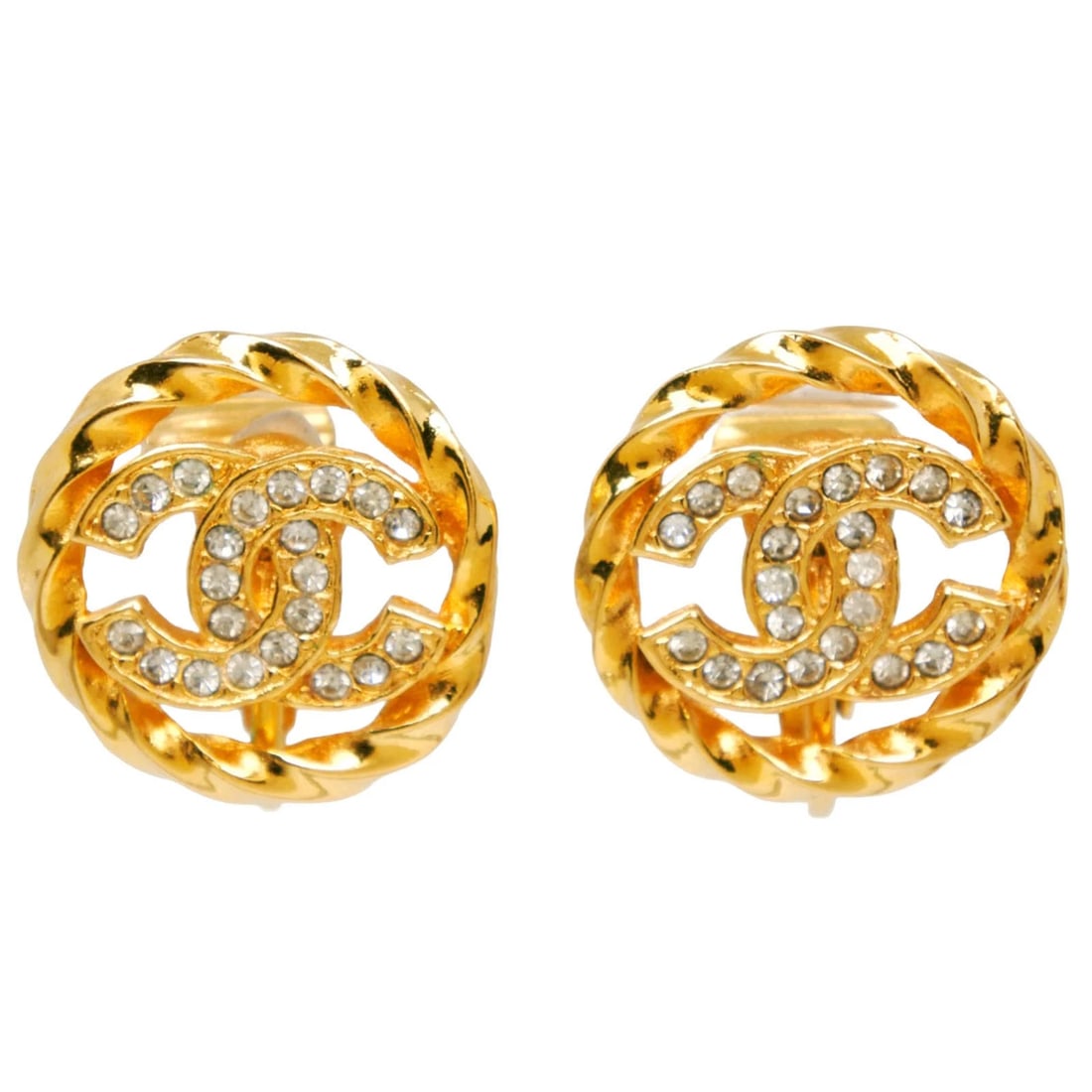 CHANEL COCO MARK EARRING: CHANEL COCO Mark Earring Brand: CHANEL Type/Style: Earring Material: Plated Gold, Color: Gold Size: Size(CM) 18mm x 18mm Accessories: None Accessories Notice: When purchasing pre-owned goo