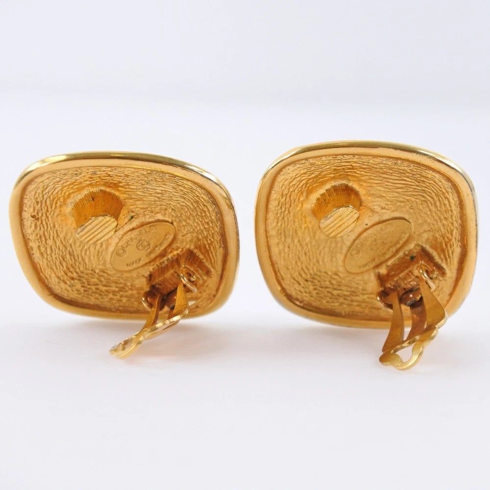 CHANEL COCO MARK EARRING RHOMBUS - 2