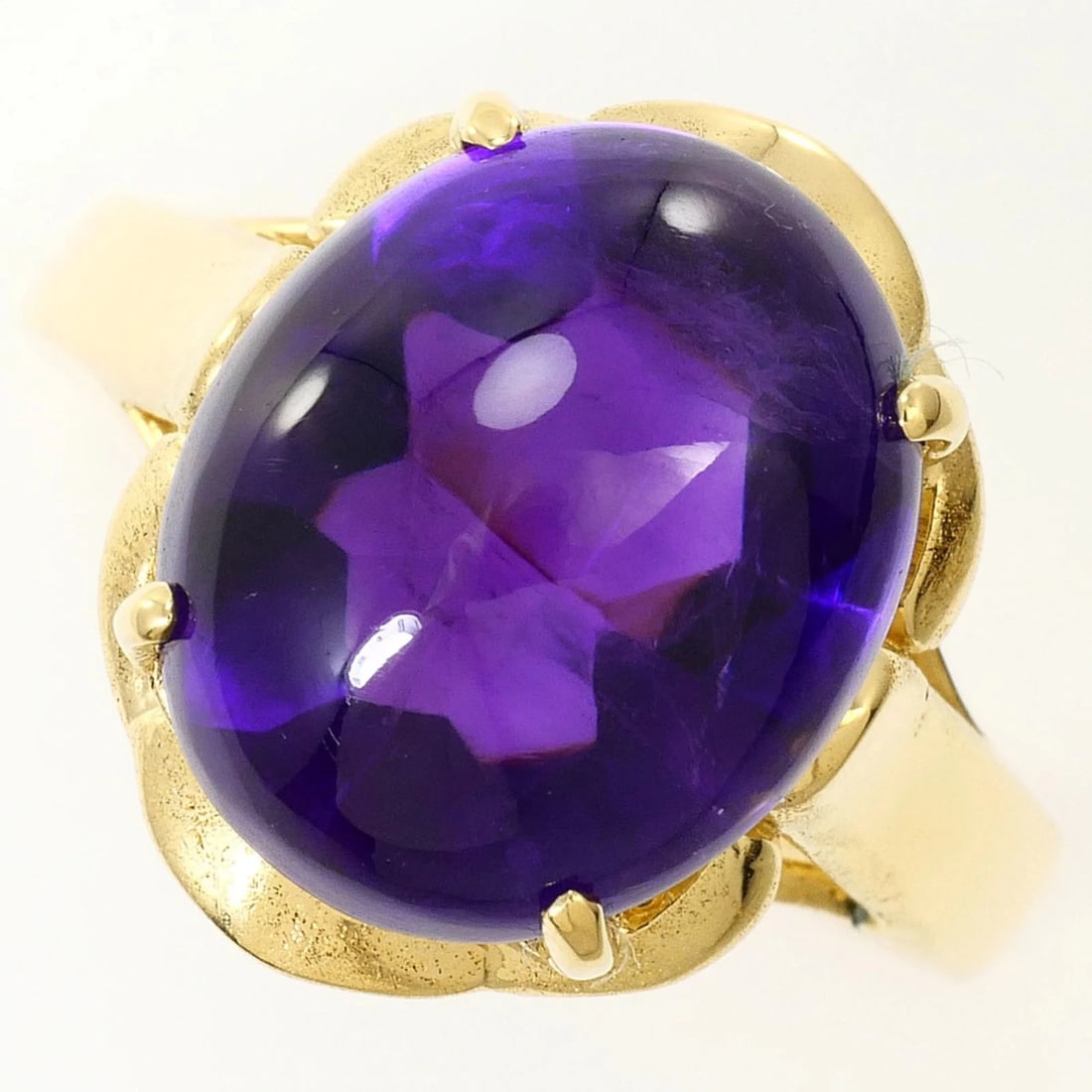 18K (18-KARAT) YELLOW GOLD RING WITH AMETHYST (1 of 3)