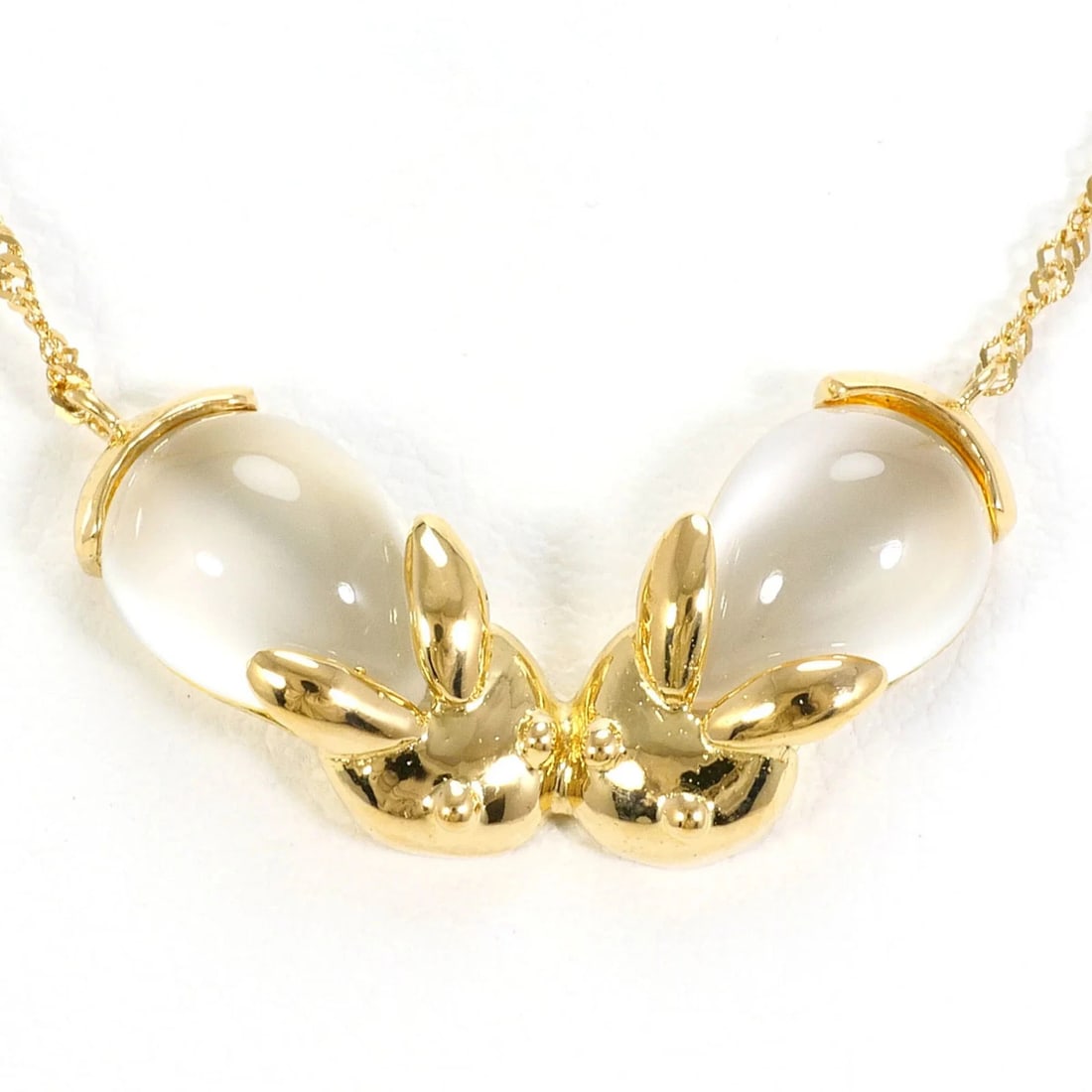 18K (18-KARAT) YELLOW GOLD NECKLACE WITH MOONSTONE (1 of 3)