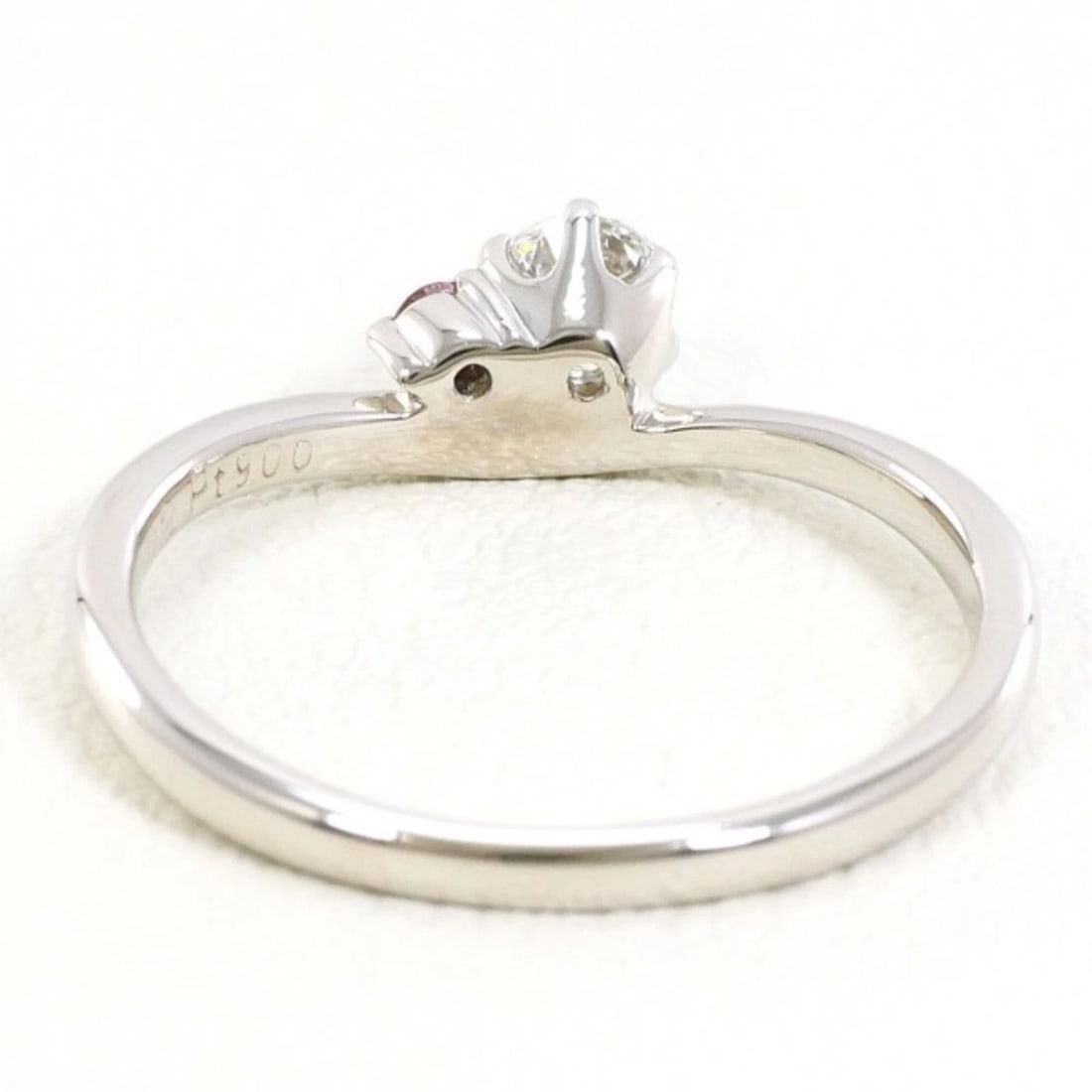 PT900 PLATINUM RING, DIAMOND - 3