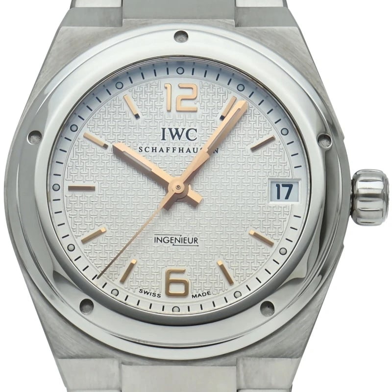 IWC INGENIEUR WATCH MIDSIZE STAINLESS STEEL WHITE WATCH (1 of 3)