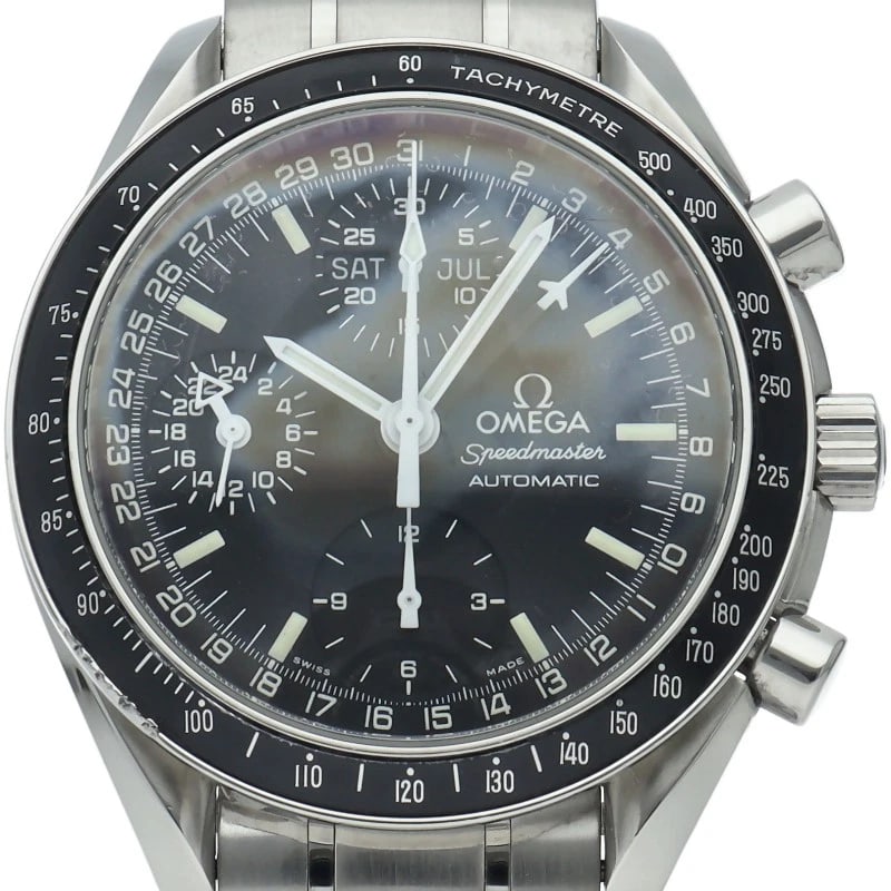 OMEGA SPEEDMASTER MARK 40 COSMOS CHRONOGRAPH STAINLESS STEEL WATCH: OMEGA Speedmaster Mark 40 Cosmos Chronograph Stainless Steel Watch Brand: OMEGA Type/Style: Wristwatch Material: Band Material Stainless steel, Case Material Stainless steel Color: Dial Color black Si