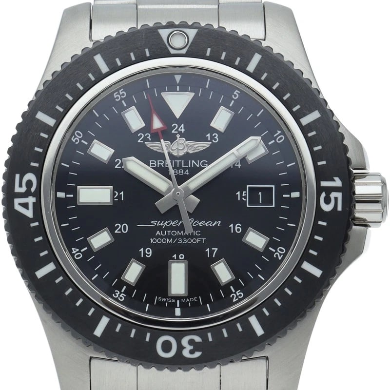 BREITLING SUPEROCEAN 44 SPECIAL AUTOMATIC STAINLESS WATCH: BREITLING Superocean 44 Special Automatic Stainless Watch Brand: BREITLING Type/Style: Wristwatch Material: Band Material Stainless steel, Case Material Stainless steel Color: Dial Color black Size: C