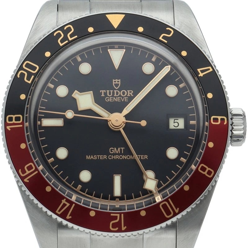 TUDOR BLACK BAY 58 GMT WATCH STAINLESS STEEL WATCH: TUDOR Black Bay 58 GMT Watch Stainless Steel Watch Brand: TUDOR Type/Style: Wristwatch Material: Band Material Stainless steel, Case Material Stainless steel Color: Dial Color black Size: Case Diamete