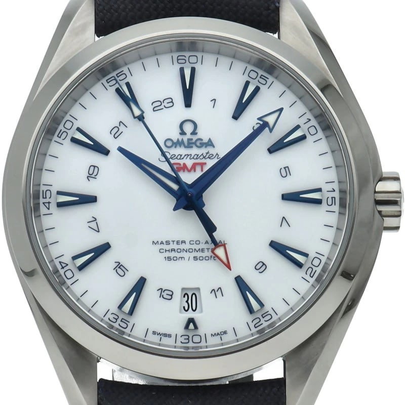 OMEGA SEAMASTER AQUA TERRA CO-AXIAL GMT GOODPLANET WATCH: OMEGA Seamaster Aqua Terra Co-Axial GMT GoodPlanet Watch Brand: OMEGA Type/Style: Wristwatch Material: Band Material Nylon, Case Material titanium Color: Dial Color white Size: Case Diameter(H):About