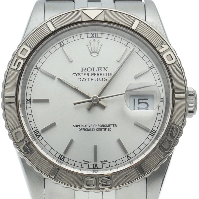 ROLEX DATEJUST JUBILEE THUNDERBIRD K18WG/STAINLESS WATCH: ROLEx Datejust Jubilee Thunderbird K18WG/Stainless Watch Brand: ROLEx Type/Style: Wristwatch Material: Band Material Stainless steel, Case Material Gold / steel Color: Dial Color Silver Size: Case Dia