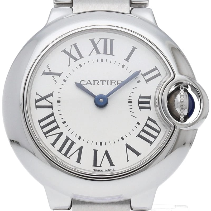 CARTIER BALLON BLEUSM WATCH STAINLESS STEEL WHITE WATCH: CARTIER Ballon BleuSM Watch Stainless Steel white Watch Brand: CARTIER Type/Style: Wristwatch Material: Band Material Stainless steel, Case Material Stainless steel Color: Dial Color white Size: Case 