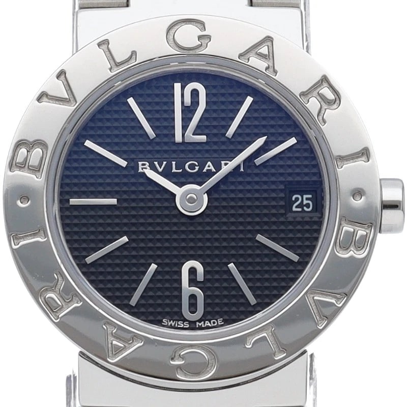BVLGARI WATCH STAINLESS STEEL WATCH: Bvlgari Watch Stainless Steel Watch Brand: BVLGARI Type/Style: Wristwatch Material: Band Material Stainless steel, Case Material Stainless steel Color: Dial Color black Size: Case Diameter(H):About