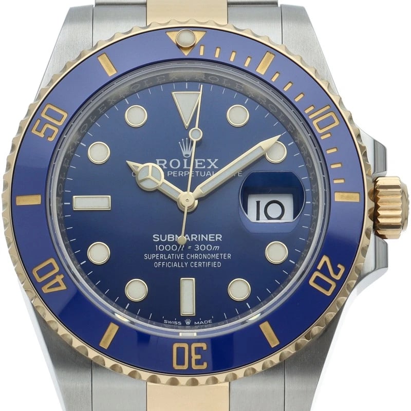ROLEX SUBMARINER DATE WATCH BLUE K18YG/STAINLESS STEEL WATCH: ROLEx Submariner Date Watch Blue K18YG/Stainless Steel Watch Brand: ROLEx Type/Style: Wristwatch Material: Band Material Gold / steel, Case Material Gold / steel Color: Dial Color blue Size: Case Diam