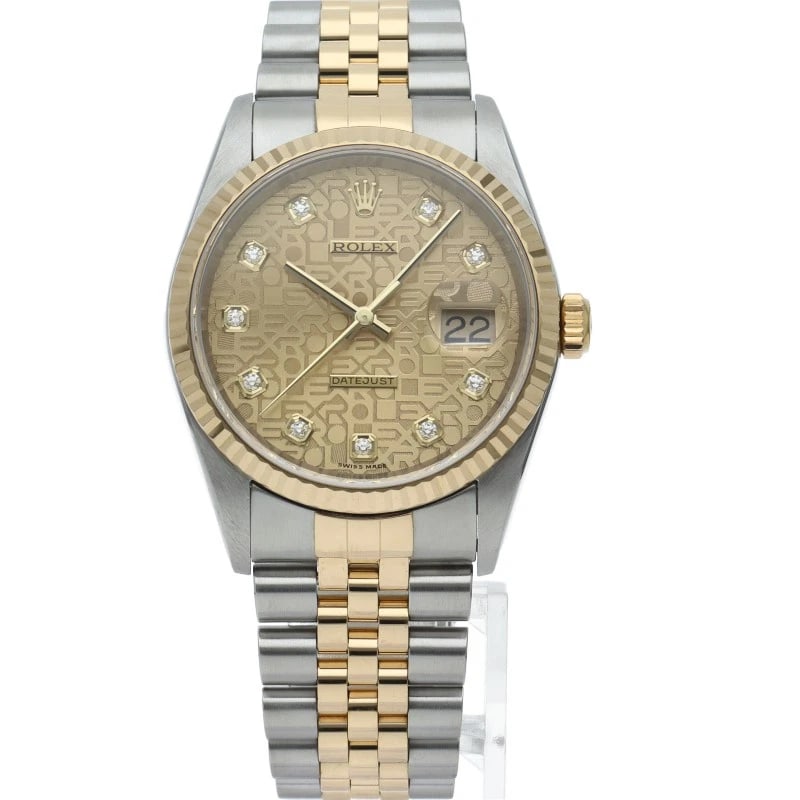 ROLEX DATEJUST DIAMOND COMPUTER DIAL WATCH - 2