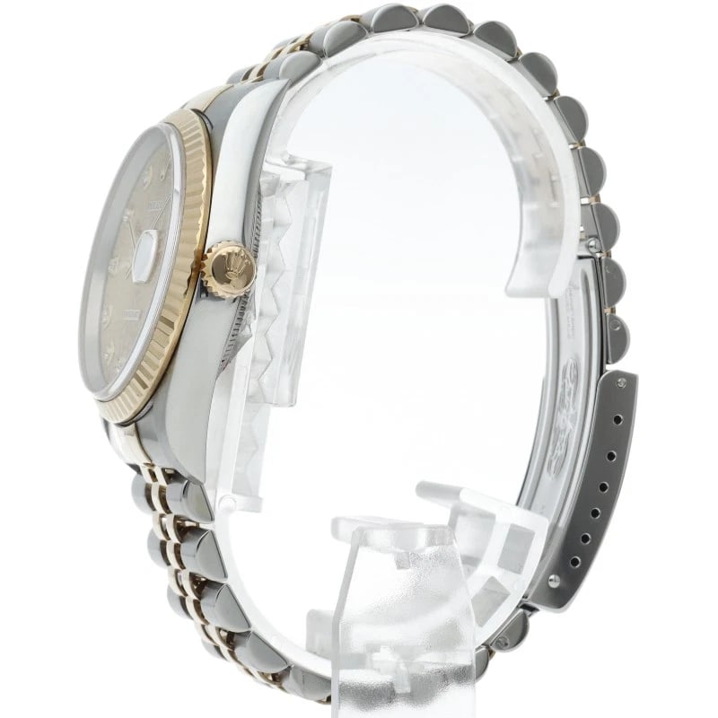 ROLEX DATEJUST DIAMOND COMPUTER DIAL WATCH - 3