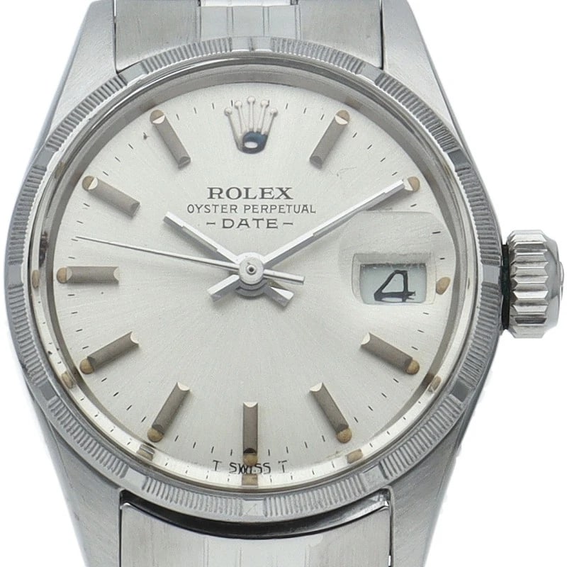 ROLEX OYSTER PERPETUAL DATE ANTIQUE STAINLESS STEEL WATCH: ROLEx Oyster Perpetual Date Antique Stainless Steel Watch Brand: ROLEx Type/Style: Wristwatch Material: Band Material Stainless steel, Case Material Stainless steel Color: Dial Color Silver Size: Case